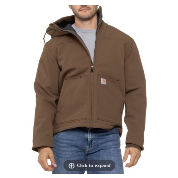 Carhartt Other - Carhartt Men's LT Big & Tall Super Dux Sherpa-Lined Active Jacket Brown NWT